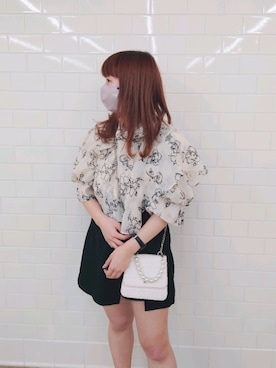 「ボウタイ」｜ばらさん（レディース・152cm）の春コーディネート