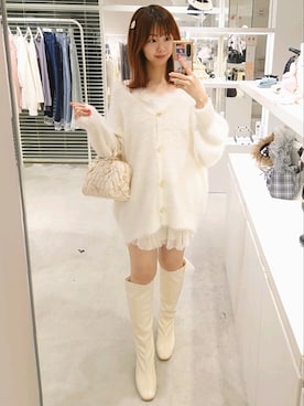 「152cm」｜「アイテム（ブーツ）」を使った、ばらさん（レディース・152cm）の秋コーディネート