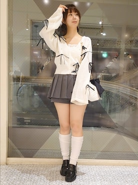 「one after another NICE CLAUP（ワンアフターアナザーナイスクラップ）のアイテム」を使った、ばらさん（骨格ウェーブ・レディース・152cm）の夏コーディネート