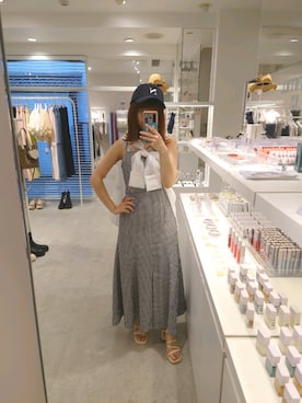 「nice claup」｜「アイテム（帽子）」を使った、ばらさん（レディース・152cm）の夏コーディネート