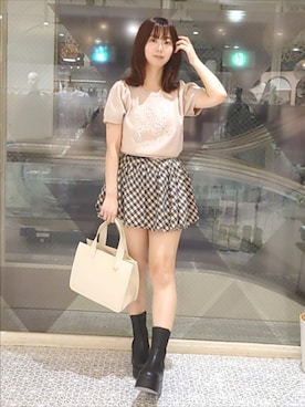 「one after another NICE CLAUP（ワンアフターアナザーナイスクラップ）のアイテム」を使った、ばらさん（骨格ウェーブ・レディース・152cm）の秋コーディネート