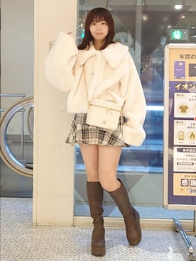 「one after another NICE CLAUP（ワンアフターアナザーナイスクラップ）のアイテム」を使った、ばらさん（骨格ウェーブ・レディース・152cm）の秋コーディネート