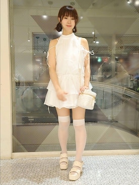 「アイテム（ワンピース/ドレス）」を使った、ばらさん（レディース・152cm）の夏コーディネート