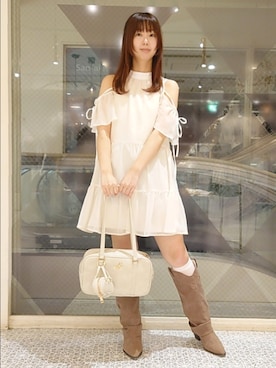 「one after another NICE CLAUP（ワンアフターアナザーナイスクラップ）のアイテム」を使った、ばらさん（骨格ウェーブ・レディース・152cm）の秋コーディネート