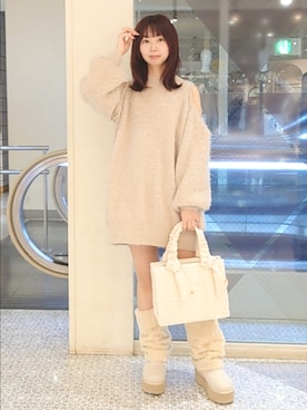 「one after another NICE CLAUP（ワンアフターアナザーナイスクラップ）のアイテム」を使った、ばらさん（骨格ウェーブ・レディース・152cm）の秋コーディネート