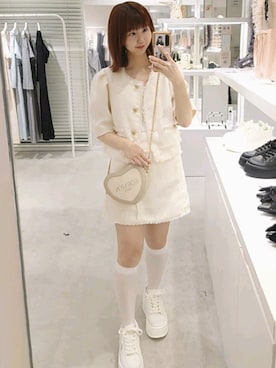 「152cm」｜「アイテム（ジャケット/アウター）」を使った、ばらさん（レディース・152cm）の夏コーディネート