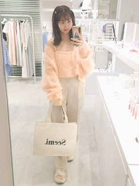 「152cm」｜「アイテム（スラックス）」を使った、ばらさん（レディース・152cm）の夏コーディネート