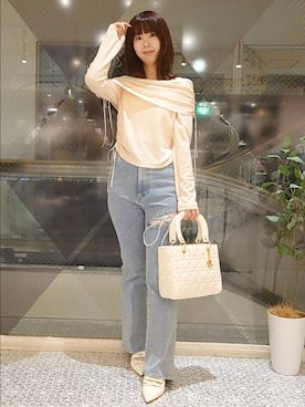 「one after another NICE CLAUP（ワンアフターアナザーナイスクラップ）のアイテム」を使った、ばらさん（骨格ウェーブ・レディース・152cm）の秋コーディネート