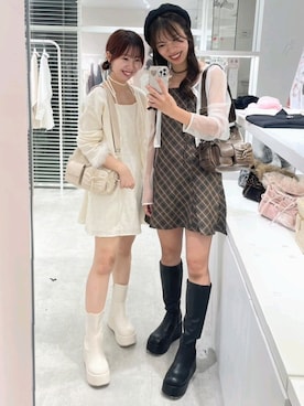 「152cm」｜「アイテム（ワンピース/ドレス）」を使った、ばらさん（レディース・152cm）の秋コーディネート