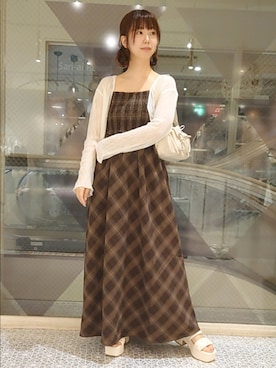 「one after another NICE CLAUP（ワンアフターアナザーナイスクラップ）のアイテム」を使った、ばらさん（骨格ウェーブ・レディース・152cm）の夏コーディネート