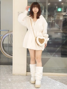 「one after another NICE CLAUP（ワンアフターアナザーナイスクラップ）のアイテム」を使った、ばらさん（骨格ウェーブ・レディース・152cm）の秋コーディネート