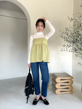 「アイテム（その他トップス）」を使った、NATSUMIさん（レディース・165cm・20代）の秋コーディネート