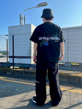 「WHITELAND（ホワイトランド）のアイテム（帽子）」を使った、AMANOさん（メンズ・175cm）の春コーディネート