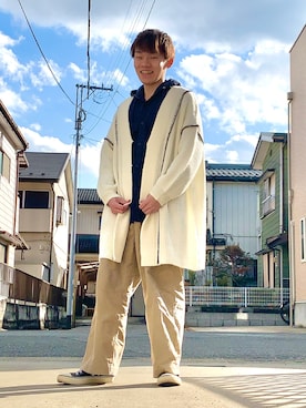 「SEVENDAYS=SUNDAY（セブンデイズサンデイ）のアイテム（パンツ）」を使った、悠弥(ゆう)さん（メンズ・162cm）の冬コーディネート