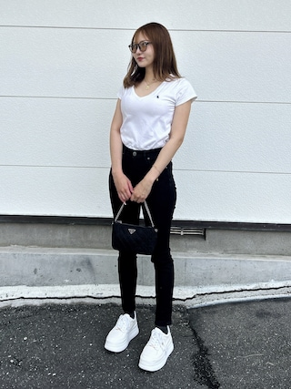 ポロ ラルフ ローレン POLO RALPH LAUREN コットン ジャージー Vネック Tシャツ （100ホワイト） ポロ ラルフ ローレン POLO RALPH LAUREN ロゴ コットン