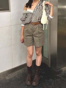 「INGNI（イング）のアイテム」を使った、Airiさん（レディース・164cm）の秋コーディネート