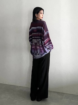 「アイテム（ローファー）」を使った、しおりさん（レディース・173cm）の夏コーディネート