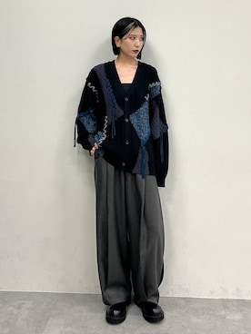 「アイテム（ブーツ）」を使った、しおりさん（レディース・173cm）の秋コーディネート