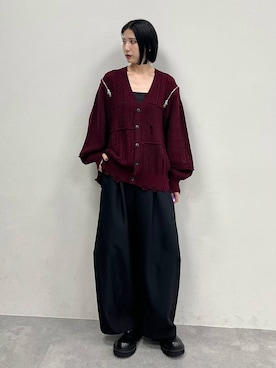 「アイテム（ブーツ）」を使った、しおりさん（レディース・173cm）の秋コーディネート