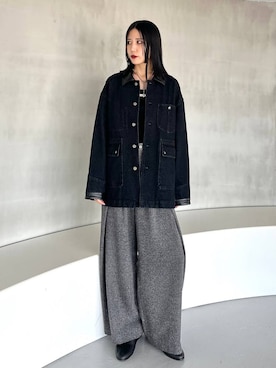 「アイテム（バレエシューズ）」を使った、しおりさん（レディース・173cm・20代）の夏コーディネート
