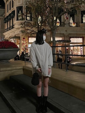 「GRL（グレイル）のアイテム（ジャケット/アウター）」を使った、しおりさん（レディース・173cm）の冬コーディネート