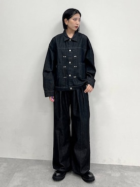 「アイテム（ブーツ）」を使った、しおりさん（レディース・173cm）の秋コーディネート