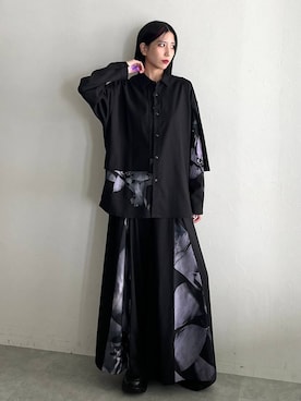 「アイテム（パンツ）」を使った、しおりさん（レディース・173cm）の秋コーディネート