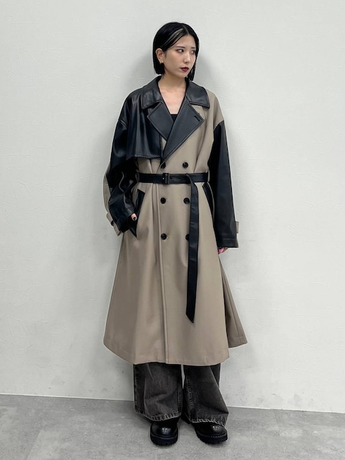 【hare】(F)レザーキリカエトレンチコート レザーキリカエトレンチコート(HARE)（トレンチコート）｜HARE