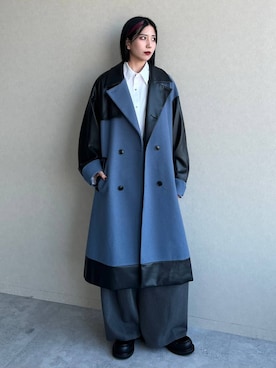 「アイテム（トレンチコート）」を使った、しおりさん（レディース・173cm）の秋コーディネート