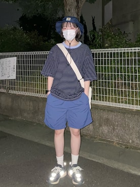 「Carhartt WIP（カーハートダブリューアイピー）のアイテム」を使った、MITSUKIさん（レディース・150cm）の夏コーディネート