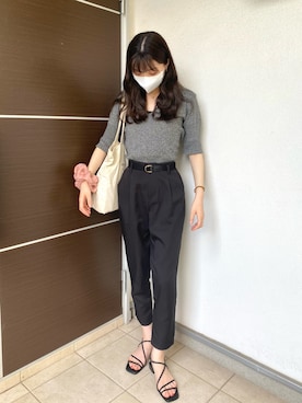 「サマーニット」｜miy🦔 /ロンドン留学中さん（レディース・162cm・10代）の夏コーディネート