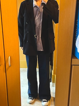 「CULLNI（クルニ）のアイテム（ジャケット/アウター）」を使った、たさん（メンズ・169cm）の冬コーディネート