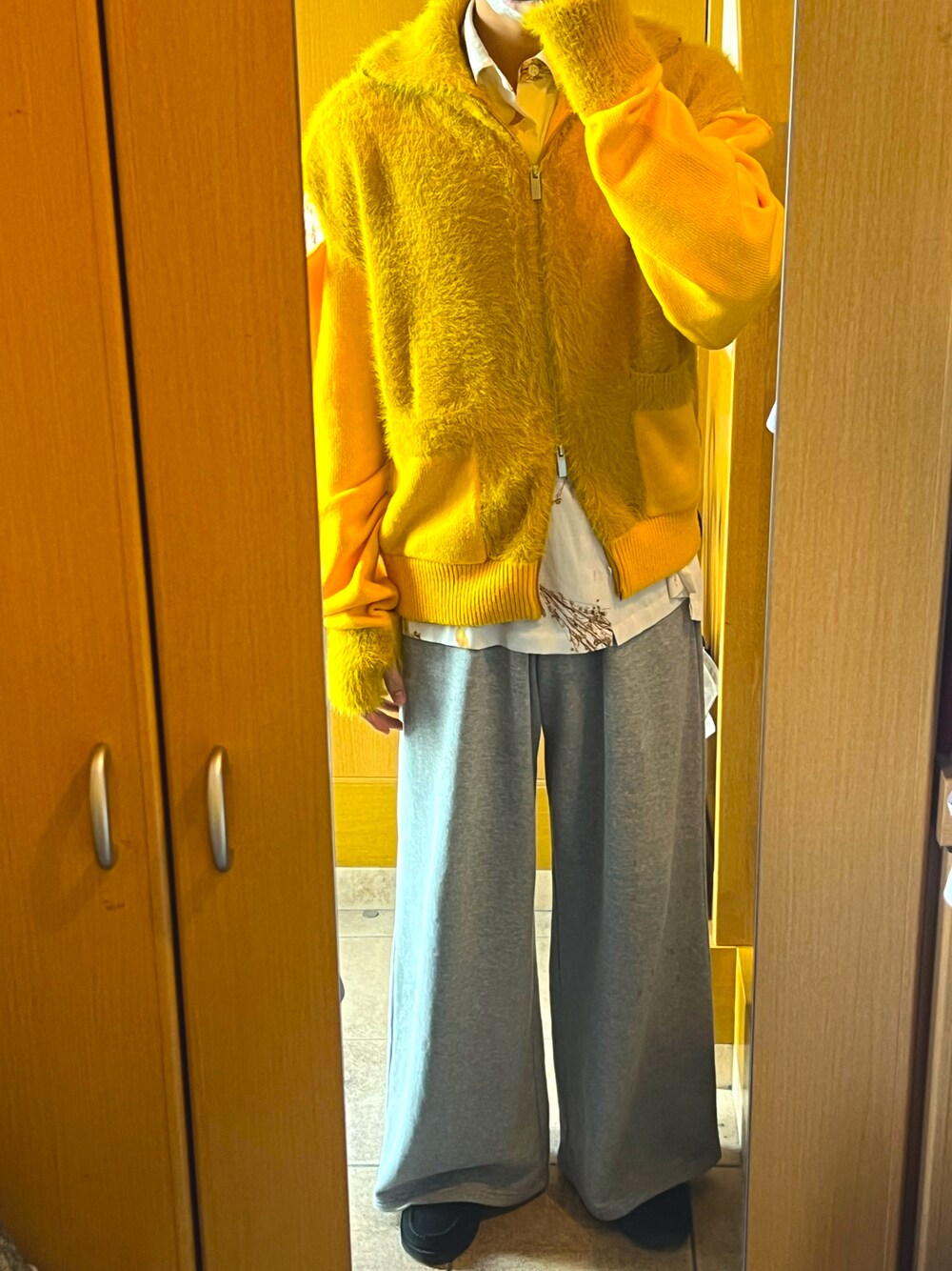【即日配送】seyto ツートーンカットアウトスイッチングドライバーズニット seyto（セイト）の「2 tone cut out switching drivers knit