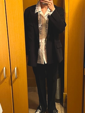 「CULLNI（クルニ）のアイテム（ジャケット/アウター）」を使った、たさん（メンズ・169cm）の冬コーディネート