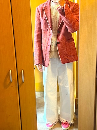MOSCHINO CHEAPANDCHIC テーラードジャケット オレンジ
