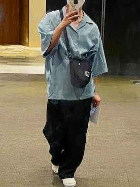 「スカイピース」｜arumashiroさん（メンズ・170cm）の夏コーディネート