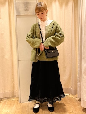 「Samansa Mos2（サマンサ モスモス）のアイテム（テーラードジャケット）」を使った、ｙｕｋａさん（レディース・158cm）の秋コーディネート