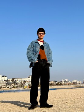 「NOAH（ノア）のアイテム（帽子）」を使った、yukif524さん（メンズ・172cm）の春コーディネート
