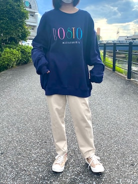 「SUGGESTION（サジェッション）のアイテム」を使った、焼きどんぐりさん（レディース・153cm）の秋コーディネート