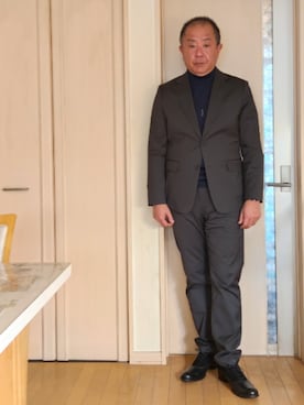 「LANVIN（ランバン）のアイテム」を使った、takewearさん（メンズ・174cm）の冬コーディネート