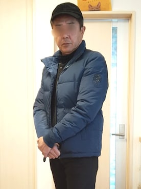 「しまむら（シマムラ）のアイテム（Tシャツ/カットソー）」を使った、takewearさん（メンズ・174cm）の冬コーディネート