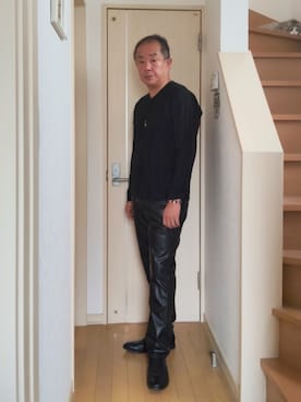 「アイテム（チノパンツ）」を使った、takewearさん（メンズ・174cm）の秋コーディネート
