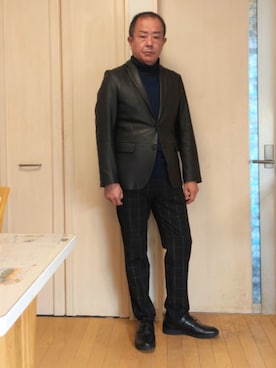 「アイテム（チューブトップ）」を使った、takewearさん（メンズ・174cm）の秋コーディネート