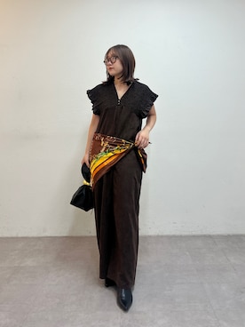 「アイテム（バンダナ/スカーフ）」を使った、ayuriさん（レディース・154cm）の夏コーディネート