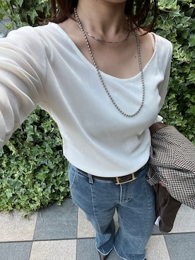 「アイテム（テーラードジャケット）」を使った、ayuriさん（レディース・154cm）の夏コーディネート
