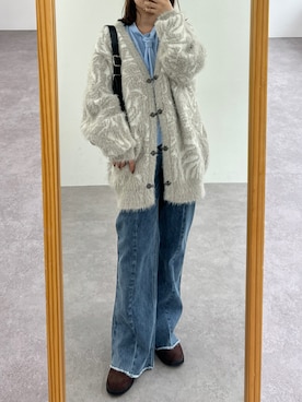 「アイテム（カーディガン/ボレロ）」を使った、ayuriさん（レディース・154cm）の夏コーディネート