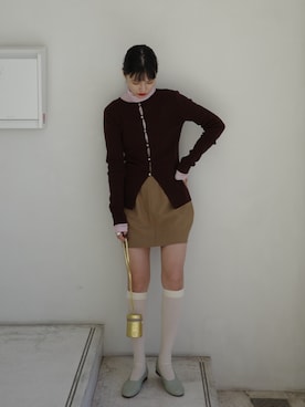 「EN NEUME（エンノイム）のアイテム」を使った、Maiさん（レディース・159cm）の冬コーディネート