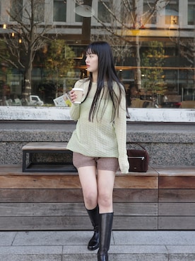 「EN NEUME（エンノイム）のアイテム」を使った、Maiさん（レディース・159cm）の春コーディネート