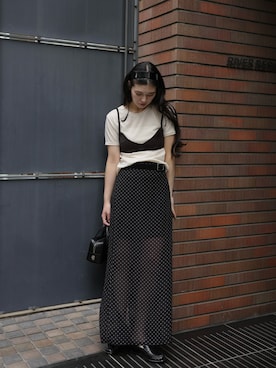 「EN NEUME（エンノイム）のアイテム」を使った、Maiさん（レディース・159cm）の春コーディネート