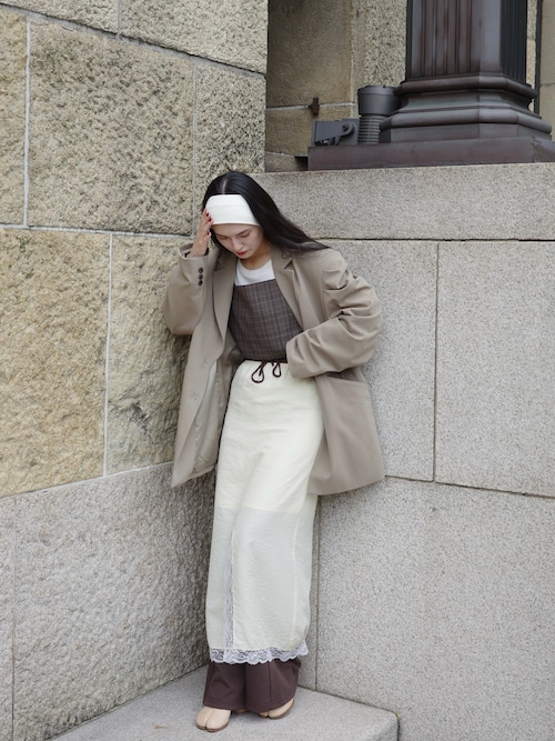 Vintage Lace-trim Skirt（スカート）｜EN NEUME（エンノイム）の